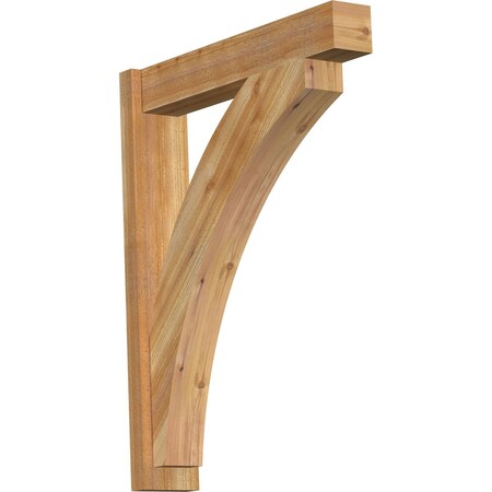 Ekena Millwork Thorton Block Rough Sawn Outlooker, Western Red Cedar, 6"W x 30"D x 38"H OUT06X30X38THR05RWR